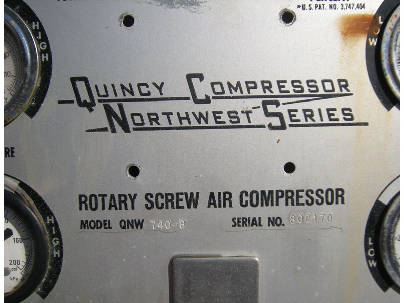 Quincy Compressor 740B       650H Air Compressor